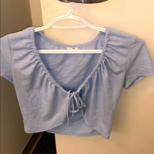 blue Garage crop top